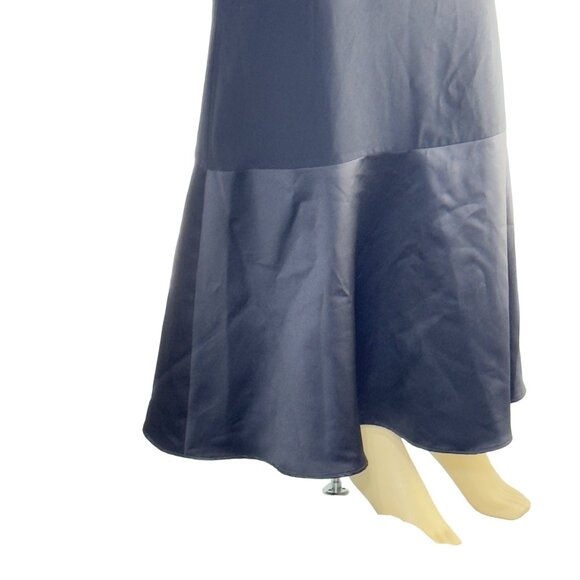 WHITE by VERA WANG Women’s Dress Black Strapless Peplum Full Length Size 4 - Picture 10 of 16